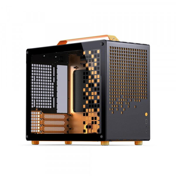 TNC Store Vỏ Case Jonsbo Z20 Orange/ Black (mATX/ Mid-Tower/ Màu Đen Cam)