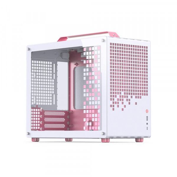 TNC Store Vỏ Case Jonsbo Z20 Pink/ White (mATX/ Mid-Tower/ Màu Trắng Hồng)