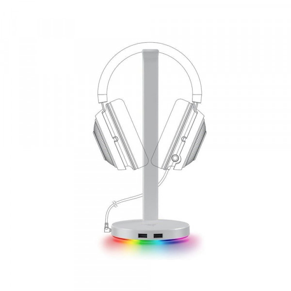 Giá Treo Tai Nghe Razer Base Station V2 Chroma Mercury (RC21-01510300-R3M1)