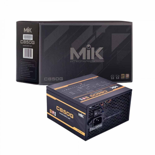 TNC STORE Nguồn MIK C850G 80Plus Gold (ATX 3.0 - PCIE 5.0)