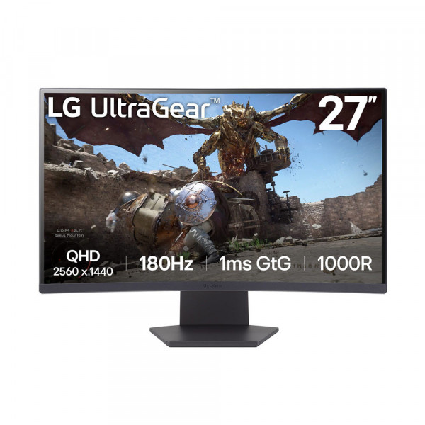 Màn Hình Gaming LG UltraGear 27GS60QC-B (27 Inch/ VA/ QHD/ 180Hz/ 1ms/ Cong)