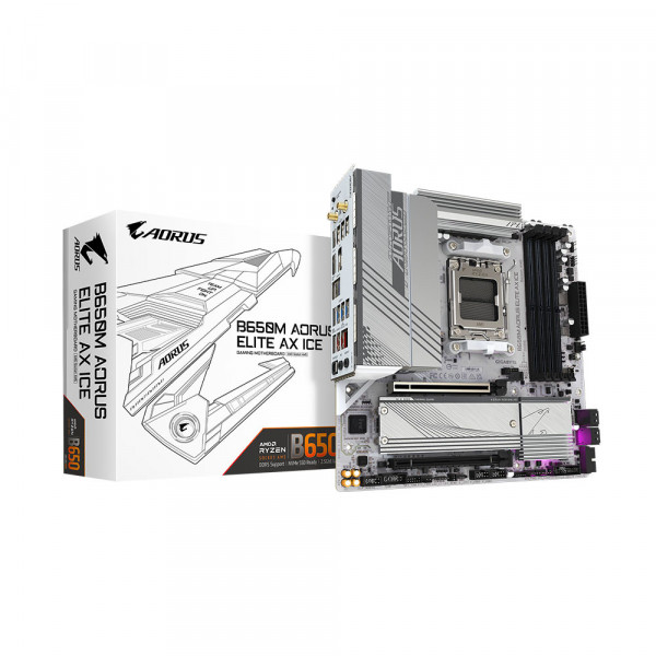Bo Mạch Chủ Gigabyte B650M Aorus Elite AX ICE DDR5