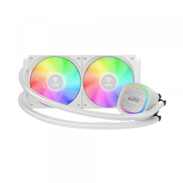 TNC Store Tản Nhiệt Nước AIO Gamdias AURA GL240 v2 ARGB White