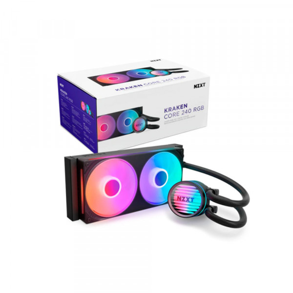Tản Nhiệt Nước AIO NZXT Kraken Core 240 RGB Black (RL-KR24C-B1)