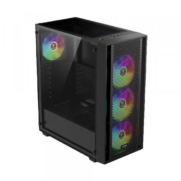 TNC Store Vỏ Case Gamdias AURA GC2 Elite Black ARGB