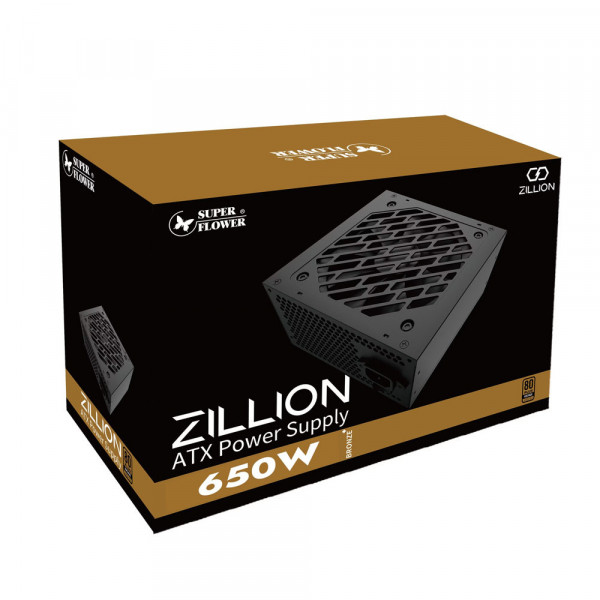 TNC Store Nguồn Máy Tính Super Flower ZILLION DB 650W 80 Plus Bronze (SF-650Z12DB)