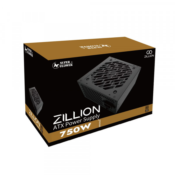 TNC Store Nguồn Máy Tính Super Flower ZILLION DB 750W 80 Plus Bronze (SF-750Z12DB)