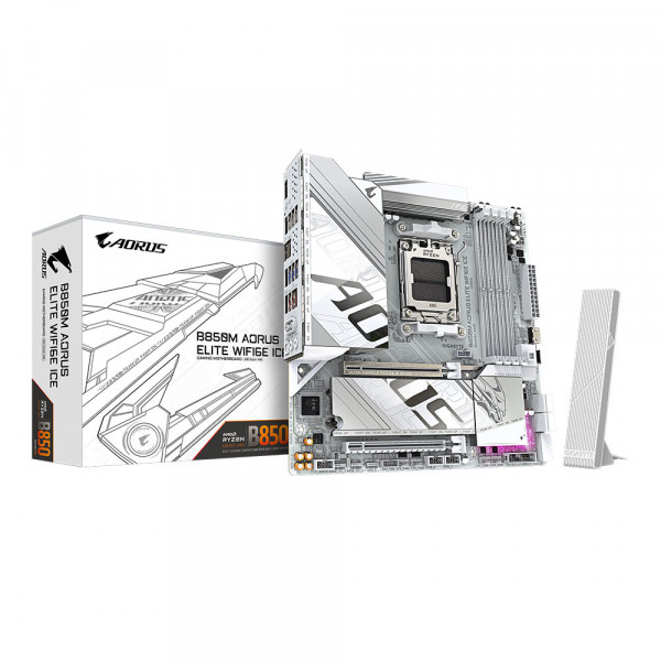 Bo Mạch Chủ Gigabyte B850M Aorus Elite Wifi 6E ICE