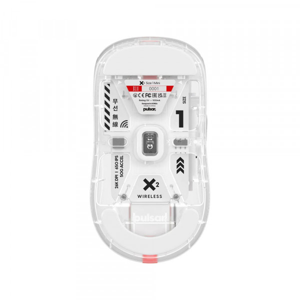 TNC Store Chuột Gaming Pulsar X2H Wireless Mini Super Clear Edition - Limited