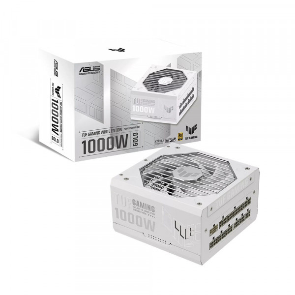Nguồn ASUS TUF GAMING 1000G PCIE 5.0 1000W White 80 Plus Gold Full Modular