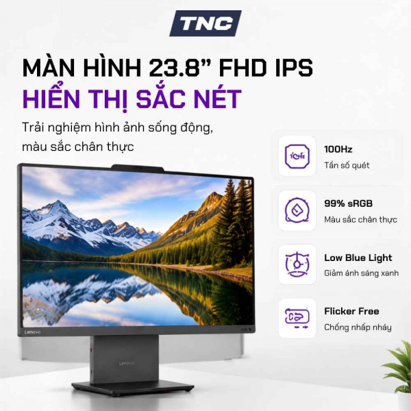 TNC Store Máy Tính Để Bàn All in One Lenovo ThinkCentre Neo 50a 24 Gen5 (12SC00BYVA)