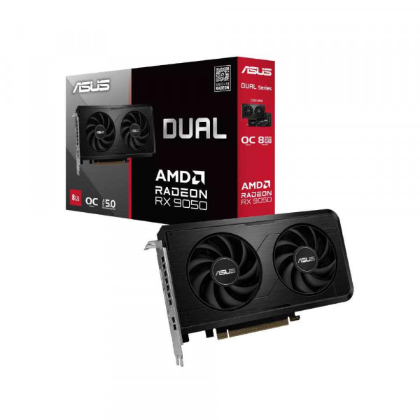 Card Màn Hình ASUS Dual Radeon RX 9050 8GB GDDR6 OC Edition (DUAL-RX9050-O8G)