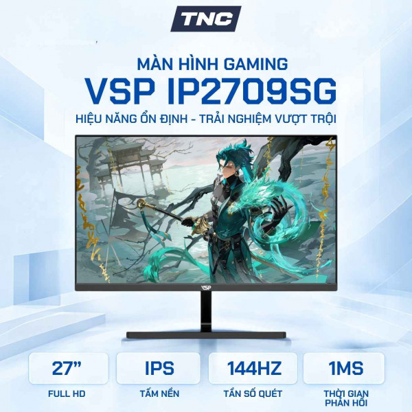 Màn Hình Gaming VSP IP2709SG 27 inch/ IPS/ FHD/ 144Hz/ 1ms
