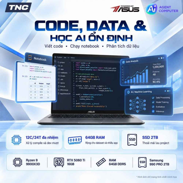 TNC Store PC Agent Everyday AI - Powered by ASUS