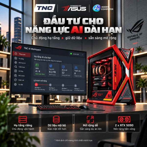 TNC Store PC Agent AI Lab Ryzen 9 - Powered by ASUS