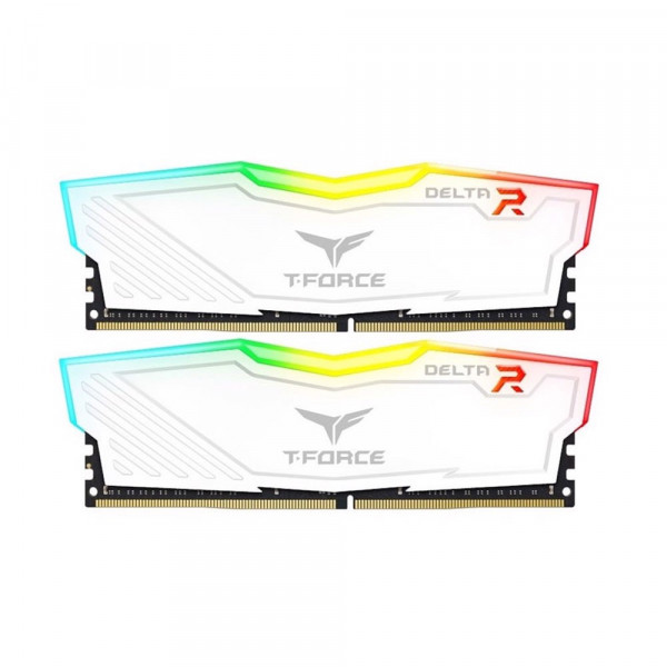 Ram TEAMGROUP T-Force Delta RGB 16GB (2x8GB) DDR4 3000MHz White