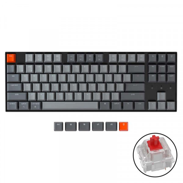 Bàn phím cơ Keychron K8 Gateron Led White Red Switch (A1)