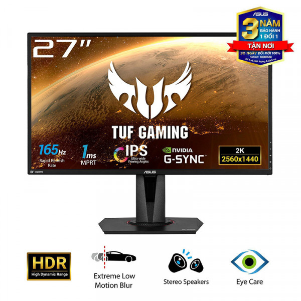 Màn Hình Gaming ASUS TUF Gaming VG27AQ IPS/ 2K/ 165Hz