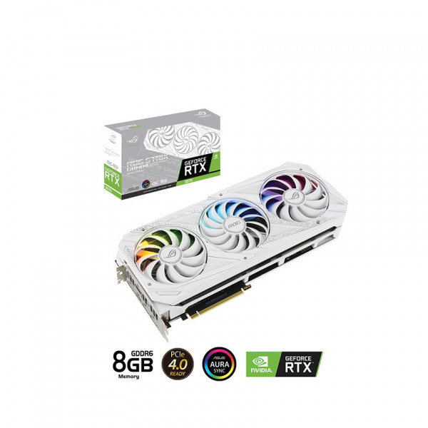 Card màn hình ASUS ROG STRIX RTX 3070 O8G WHITE