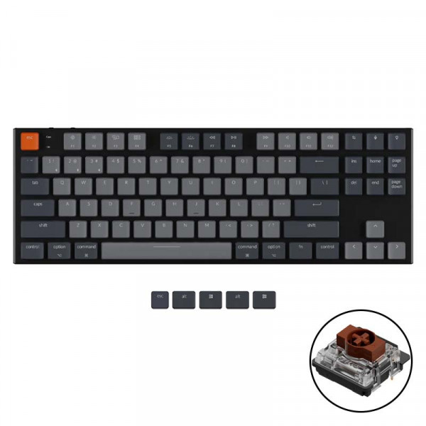 Bàn phím cơ Bluetooth Keychron K1 Led RGB - Brown Switch (M3)