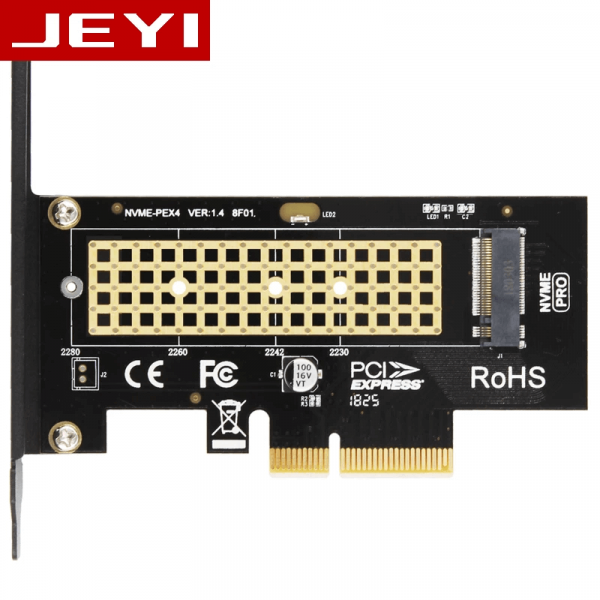 Adapter JEYI SK4 chuyển đổi SSD M.2 PCIe Gen 3 x4 to PCI-E 4x