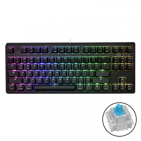 Bàn phím cơ E-DRA EK387W RGB Wireless Gateron Blue switch