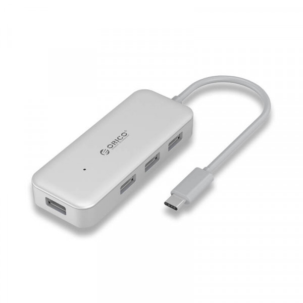 Bộ Chia USB Orico TC4U-U3-SV Type C ra 4 Cổng USB 3.0