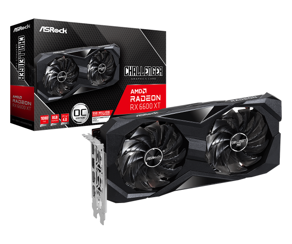 Card Màn Hình ASROCK Radeon RX 6600 XT Challenger D 8GB OC