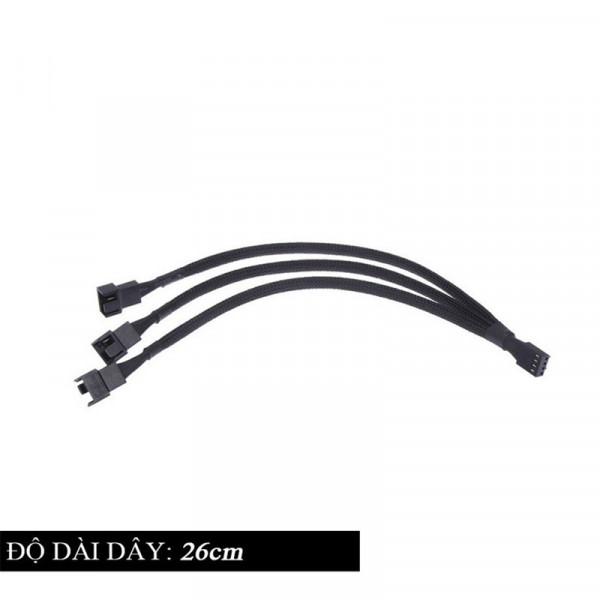 Dây Chia Quạt (FAN) 1 ra 3 PWM hỗ trợ điều tốc