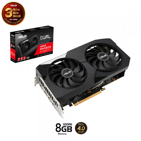 Card màn hình ASUS DUAL RX6600 8GB GDDR6 