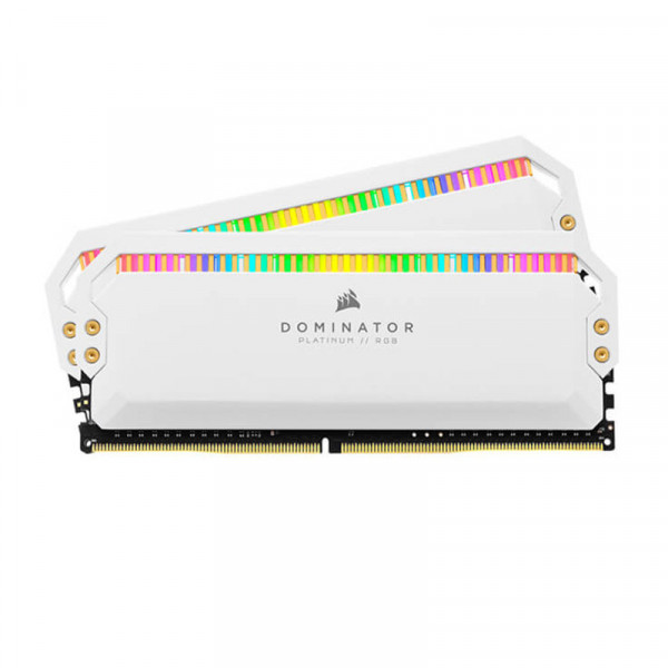 Ram Corsair Dominator Platinum White RGB 16GB/3200 (2x8G) (CMT16GX4M2C3200C16W)