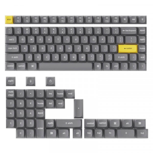 Full Set Keycap Doubleshot PBT OSA Dark Gray