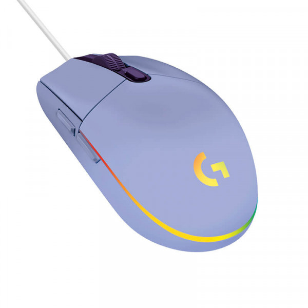 Chuột Logitech G203 LightSync Lilac