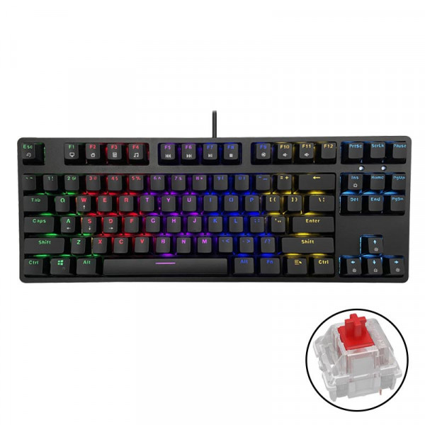 Bàn Phím Cơ E-Dra EK387L - Huano Red Switch