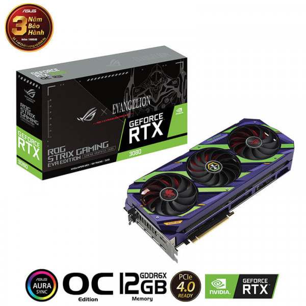 Card Màn Hình Asus ROG Strix RTX 3080 O12G Eva Edition