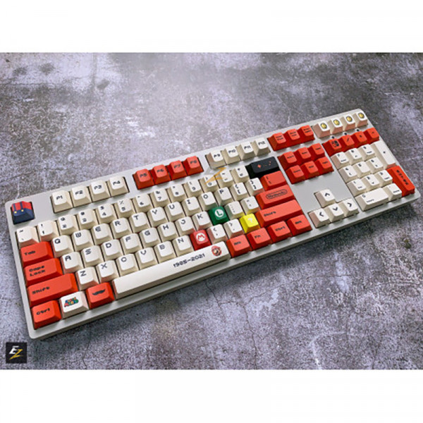 Full Set Keycap RETRO MARIO Thick PBT Dyesub 119 Phím 