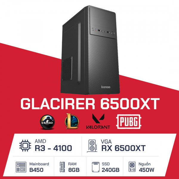 PC Gaming - Glacier A6500XT - BL