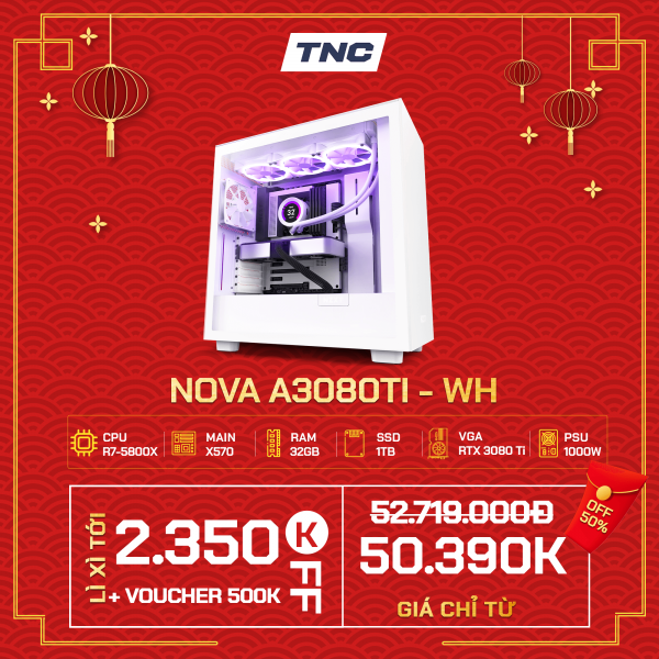 PC Gaming - Nova A3080Ti - WH