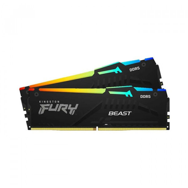 RAM Kingston FURY Beast RGB 32GB ( 16GBx2 ) DDR5 bus 5200Mhz (KF552C40BBAK2-32)
