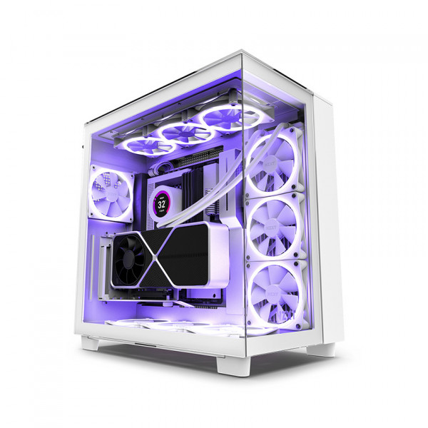 Vỏ case NZXT H9 Elite White