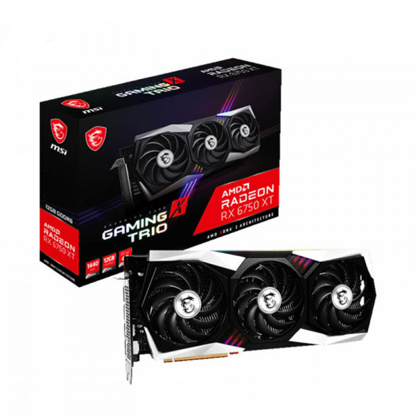 Card Màn Hình MSI Radeon RX 6750 XT GAMING X TRIO 12GB GDDR6