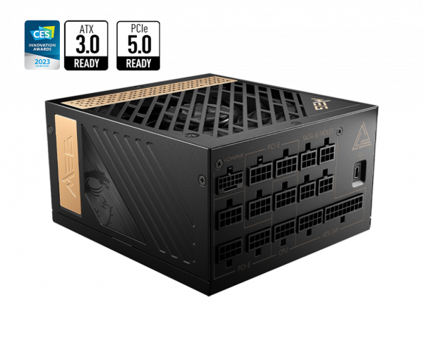  Nguồn MSI MEG Ai1300P 1300W - 80 Plus Platinum - PCIE 5.0