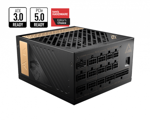 Nguồn MSI MEG Ai1000P 1000W - 80 Plus Platinum - PCIE 5.0