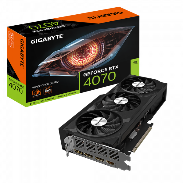 Card Màn Hình Gigabyte GeForce RTX 4070 WINDFORCE OC 12G