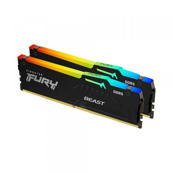RAM Kingston FURY Beast RGB 16GB ( 8GBx2 ) DDR5 bus 5600Mhz (KF556C40BBAK2-16)