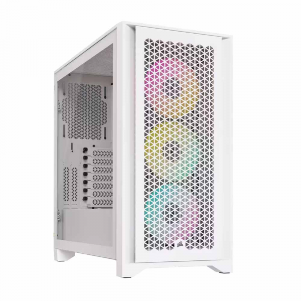 Vỏ Case Corsair iCUE 4000D RGB Airflow True White