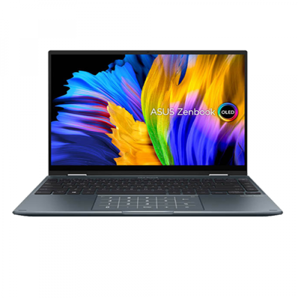 Laptop Asus Zenbook 14 Flip OLED UP5401ZA-KU140W Intel Core i7-12700H / 16GB / 1TB / Intel Iris Xe / 14 inch 4K / Win 11 / Xám