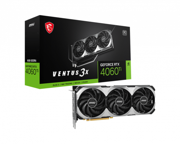 Card Màn Hình MSI 4060 Ti VENTUS 3X 8G OC