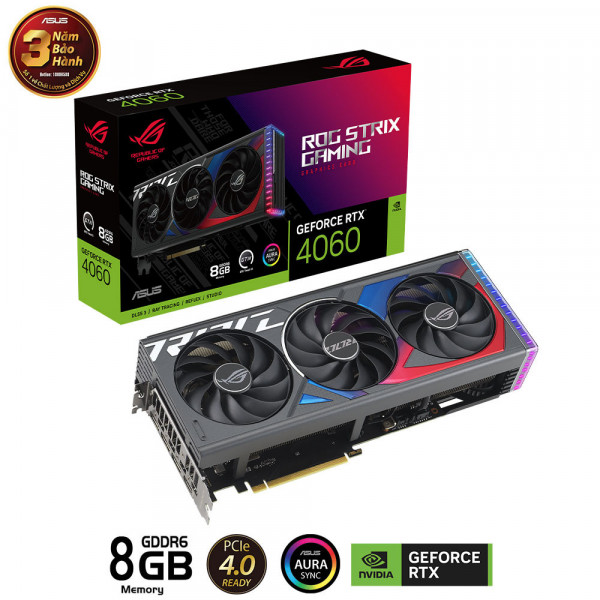 Card Màn Hình ASUS ROG RTX 4060 8G GAMING