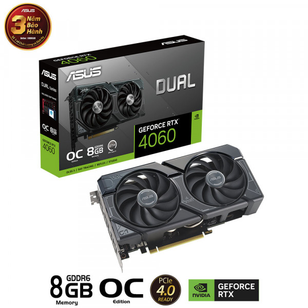 Card Màn Hình ASUS DUAL RTX 4060 O8G